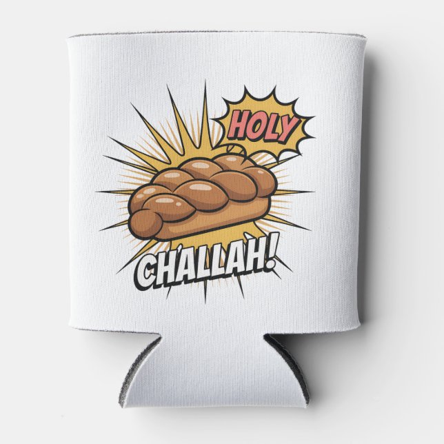 Enfriador De Latas Holy Challah Funny Jewish Hanukkah Jew (Anverso)