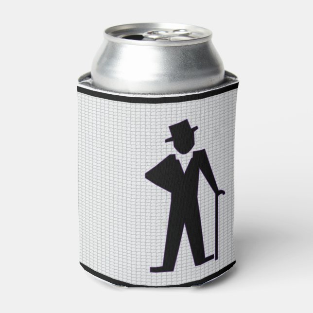 Enfriador De Latas Hombre Bailando Fiesta de Soltero Personalizable  (Lata Anverso)