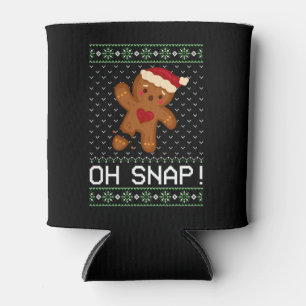 Enfriador De Latas Hombre de pan de jengibre Oh Navidades Snap
