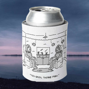 Enfriador De Latas Hombre frena su pescado tropical - Personalizado d