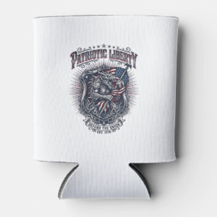 Enfriador De Latas Hombre lobo patriota Patriota Horror Monstruo Patr