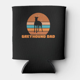 Enfriador De Latas Hombres Greyhound Papá perros vintage paw paws per