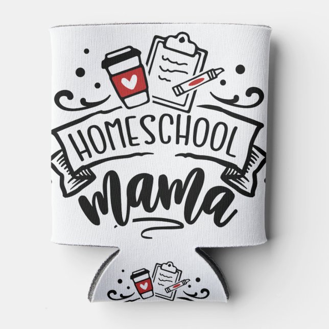 Enfriador De Latas Homeschool Mama (Anverso)