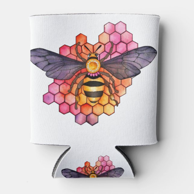 Enfriador De Latas Honeycomb Bee (Anverso)