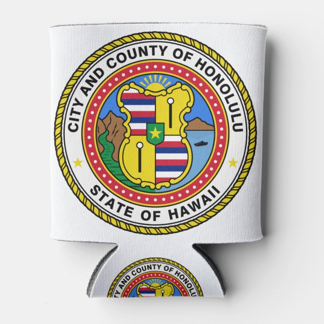 Enfriador De Latas Honolulu Hawaii (Anverso)