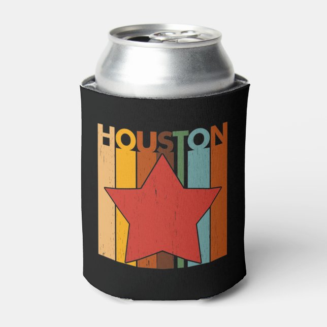 Enfriador De Latas HOUSTON Retro Vintage (Lata Anverso)