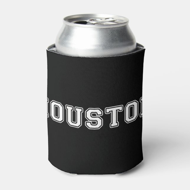 Enfriador De Latas Houston Texas (Lata Anverso)