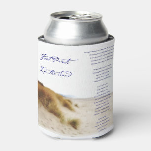 Enfriador De Latas huellas en la arena