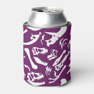 Enfriador De Latas Huesos de dinosaurio (púrpuras)