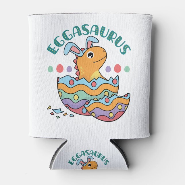 Enfriador De Latas Huevo de Dinosaurio Eggasaurus Easter (Anverso)