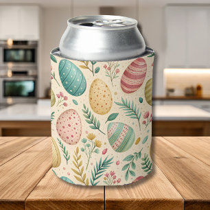 Enfriador De Latas Huevos de Pascua Vintage con Capullos Florales