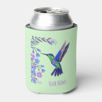 Hummingbird Diseño Flores Botánicas Aves Amantes