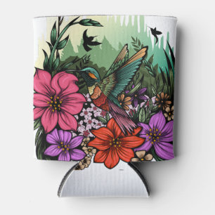 Enfriador De Latas Hummingbird Garden