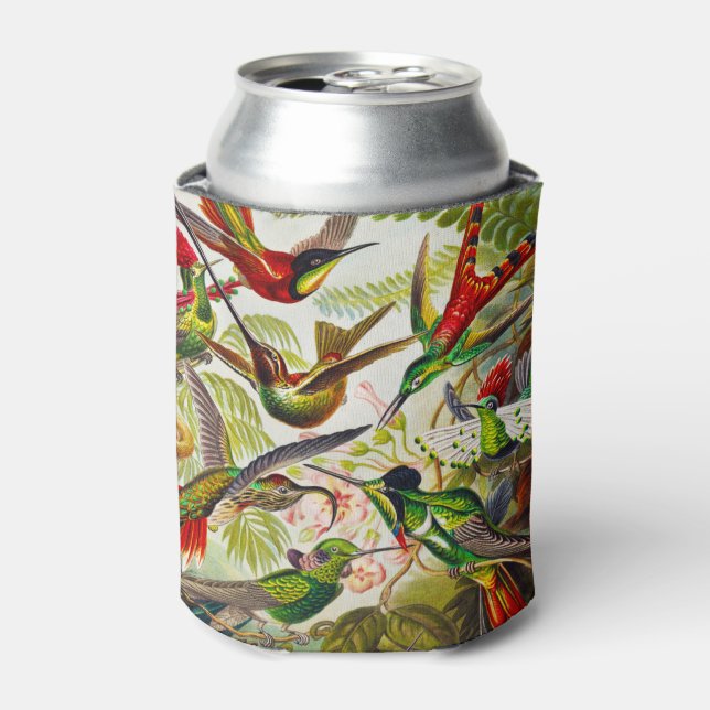 Enfriador De Latas Hummingbirds por Ernst Haeckel (Lata Anverso)