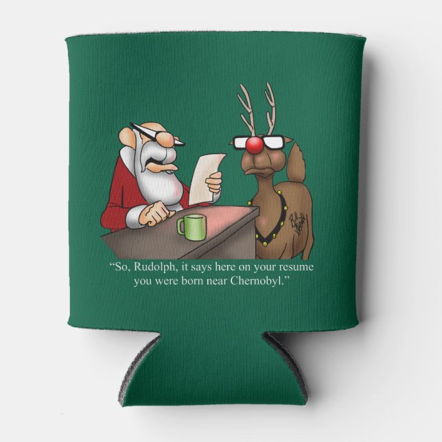 Enfriador De Latas Humor de Navidades divertidos (Anverso)