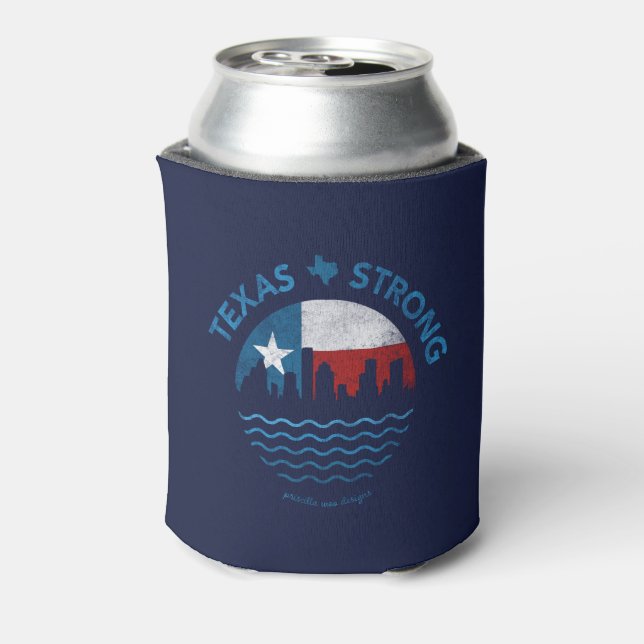Enfriador De Latas Huracán Harvey Coozie (Reverso de la lata)