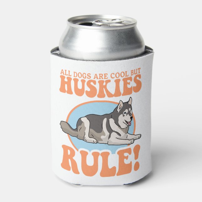 Enfriador De Latas Husky Dog Owner Huskies (Lata Anverso)