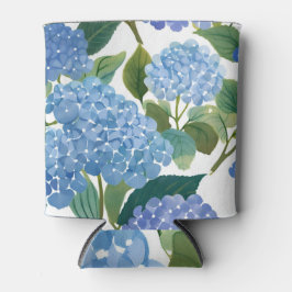 Enfriador De Latas Hydrangeas Blue | Hermoso Jardín Floral