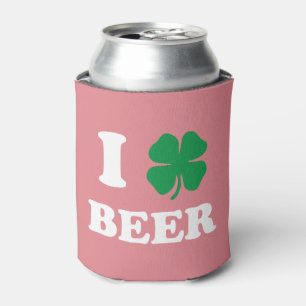 Enfriador De Latas I Heart Beer Pink