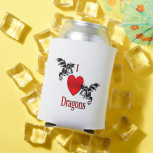 Enfriador De Latas I Heart Dragons