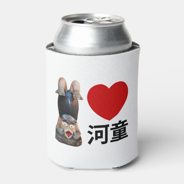Enfriador De Latas I Heart [Love] Kappa 河 童 (Lata Anverso)