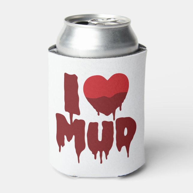 Enfriador De Latas I Heart (Love) Mud (Lata Anverso)