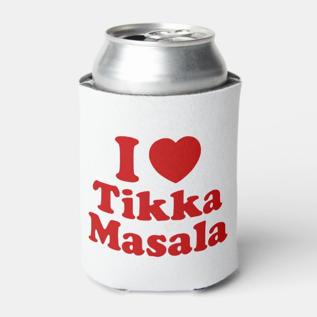 Enfriador De Latas I Heart (Love) Tikka Masala (Lata Anverso)