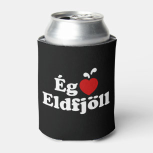 Enfriador De Latas I Heart (Love) Volcanes [Ég Elska Eldfjöll]