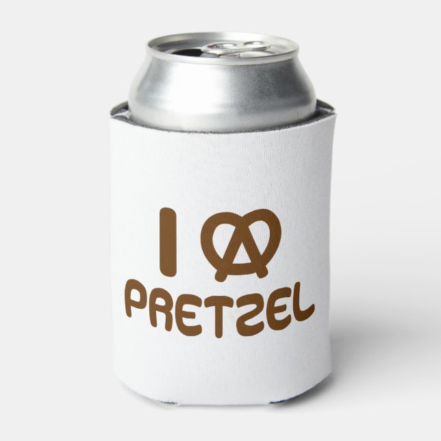 Enfriador De Latas I Heart Pretzel (Lata Anverso)