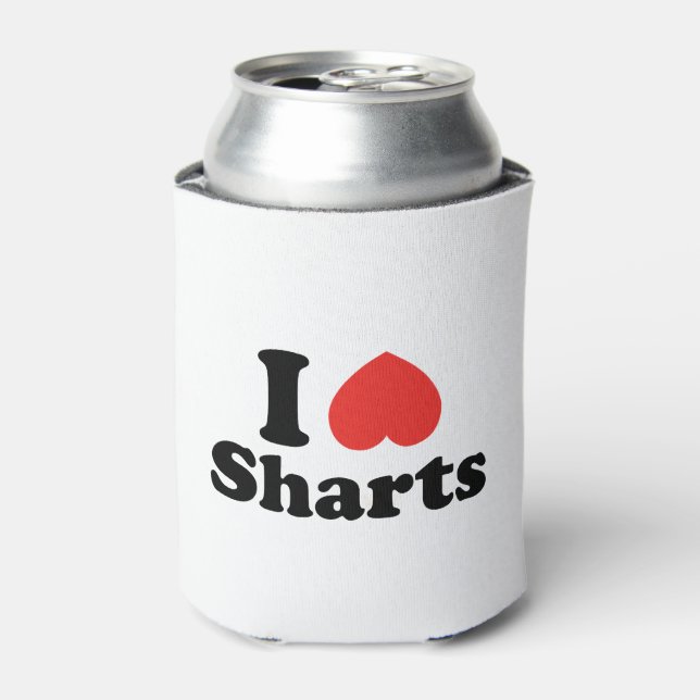 Enfriador De Latas I Heart Sharts (Lata Anverso)