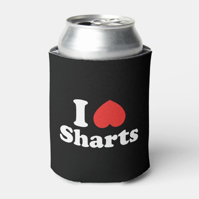 Enfriador De Latas I Heart Sharts (Lata Anverso)