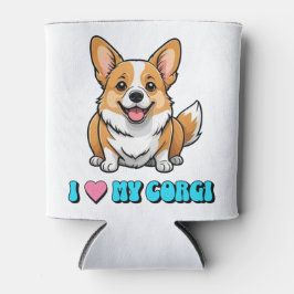 Enfriador De Latas I Love My Corgi