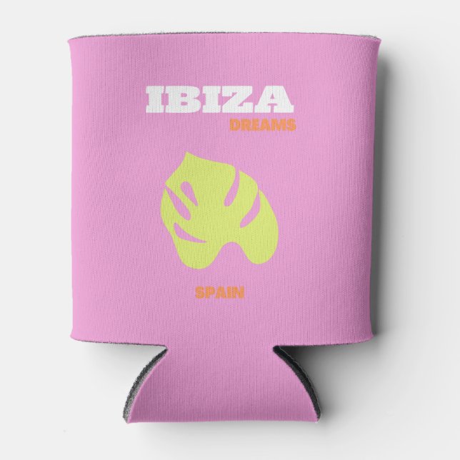 Enfriador De Latas Ibiza, Preppy, Preppy Room, Pink (Anverso)