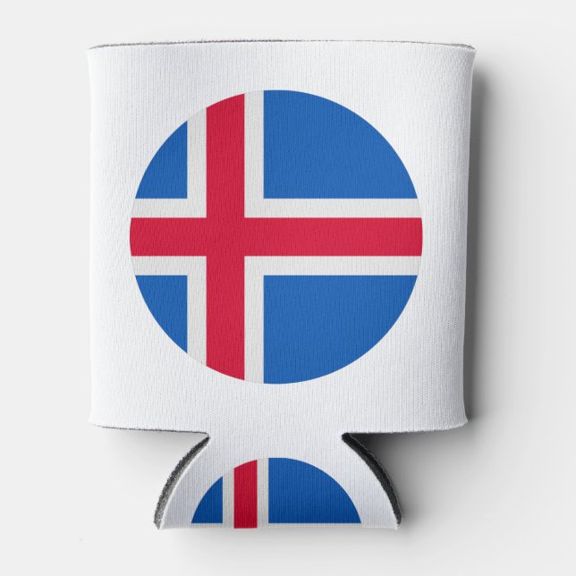 Enfriador De Latas Iceland Flag (Anverso)