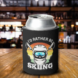 Enfriador De Latas I'd Rather be Skiing, Funny skier Gift
