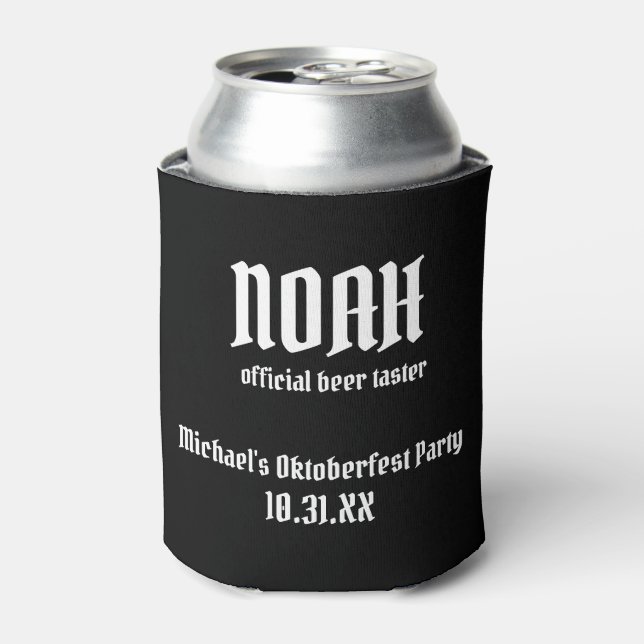 Enfriador De Latas Ideas Fiestas de Oktoberfest | Cerveza personaliza (Lata Anverso)
