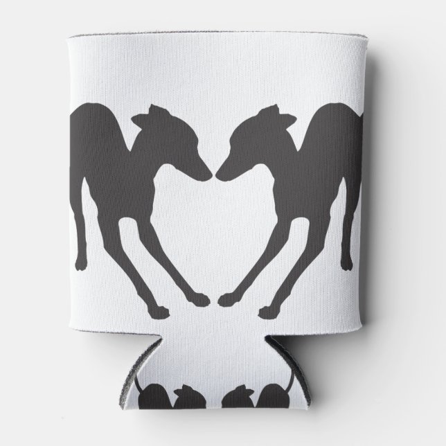 Enfriador De Latas IgS juguetones de Greyhounds italianos (Anverso)