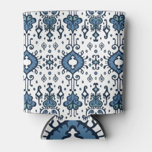 Enfriador De Latas Ikat, ornamento tribal, étnico sin costuras.