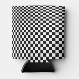 Enfriador De Latas Ilusión óptica cuadros negros y blancos