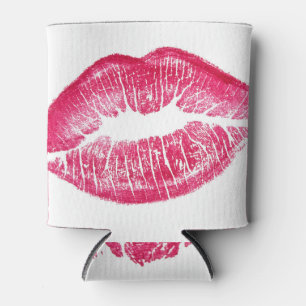 Enfriador De Latas Ilustracion aislado de labios rojos vivos