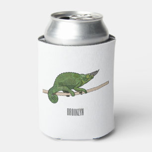 Enfriador De Latas Ilustracion chameleon personalizado de Jackson