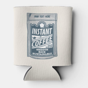 Enfriador De Latas Ilustracion de arte instantáneo de café pop