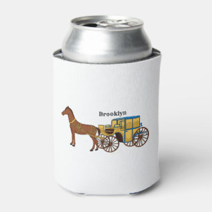 Enfriador De Latas Ilustracion de caballos y carruajes reales