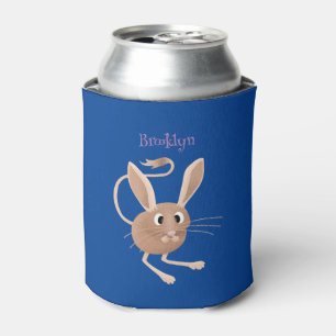 Enfriador De Latas Ilustración de dibujos animados de jerbo de orejas