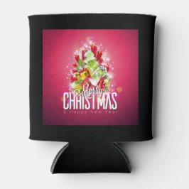 Enfriador De Latas Ilustracion de diseño gráfico de Navidades rojos m