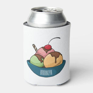 Enfriador De Latas Ilustracion de helado personalizado