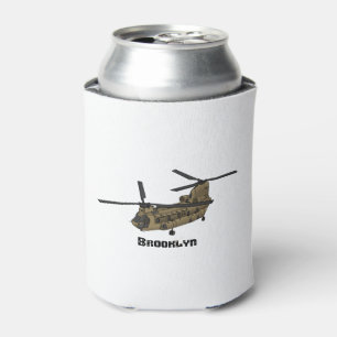 Enfriador De Latas Ilustracion de helicópteros militares de Chinook