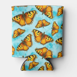 Enfriador De Latas Ilustracion de mariposas Tortoiseshell de Californ