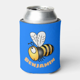 Enfriador De Latas Ilustracion de personalizado de abejas alegres