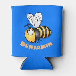 Enfriador De Latas Ilustracion de personalizado de abejas alegres